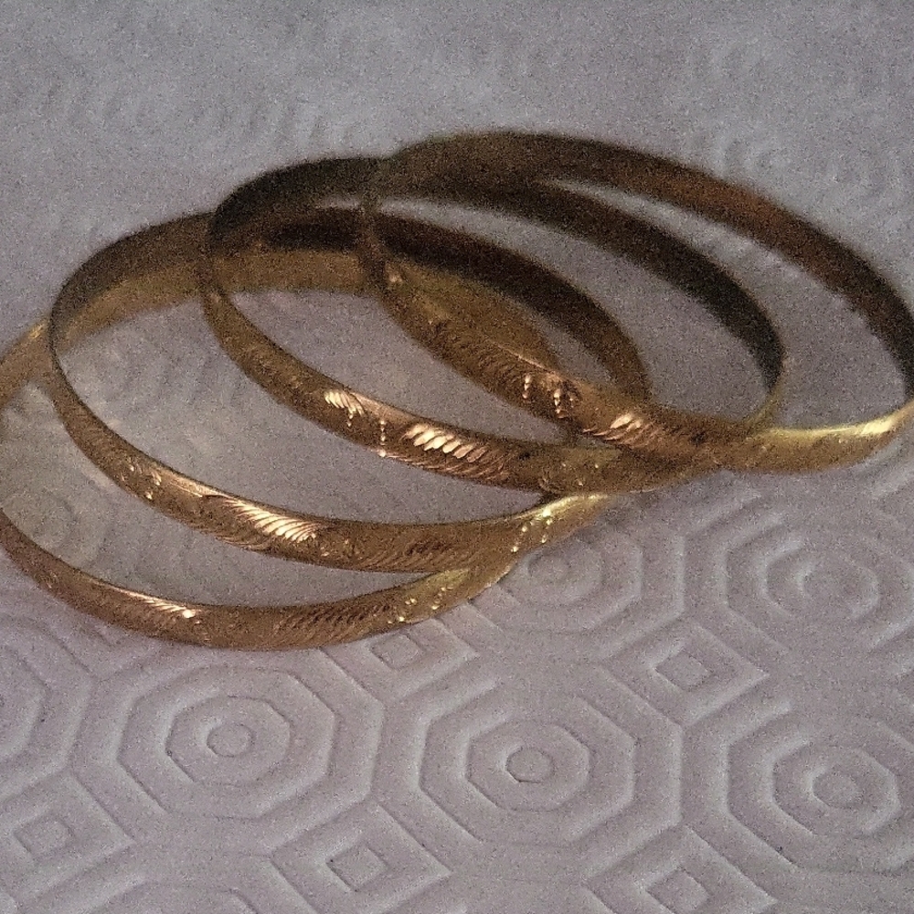 VTG Gold Colour Bangles Bought In India..